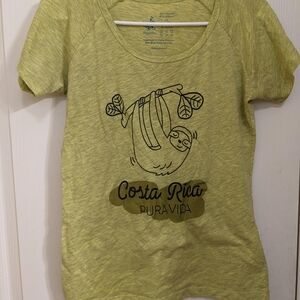 Costa Rica Pura Vida Kids Short-Sleeve Top - Yellow